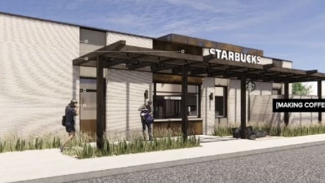 Starbucks unveils first 3D printed store in Texas, built with robotic layered concrete